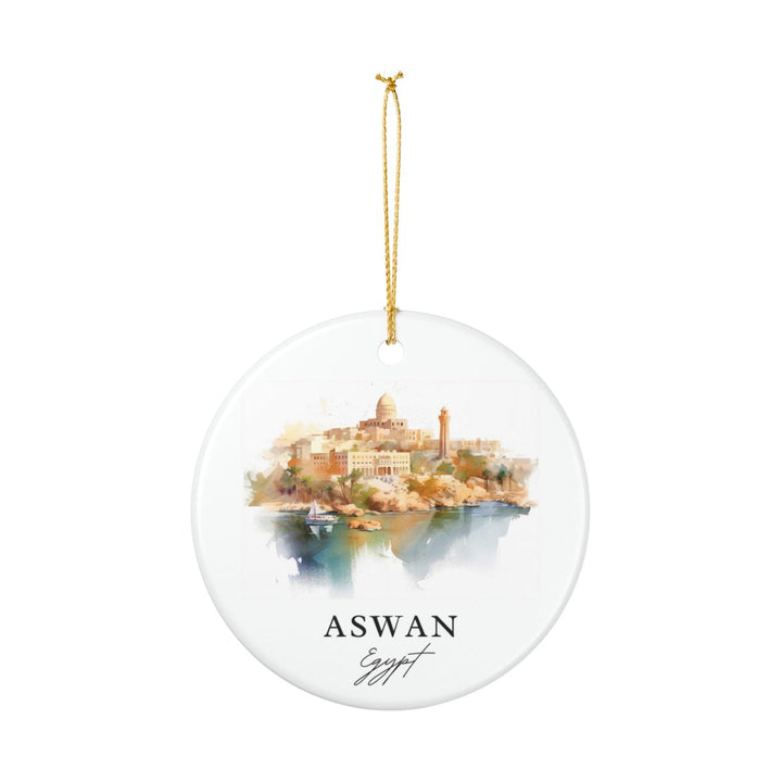 Aswan Egypt Ornament: Unique Aswan Souvenir, Aswan Egypt Xmas Decor, and Authentic Aswan Gift