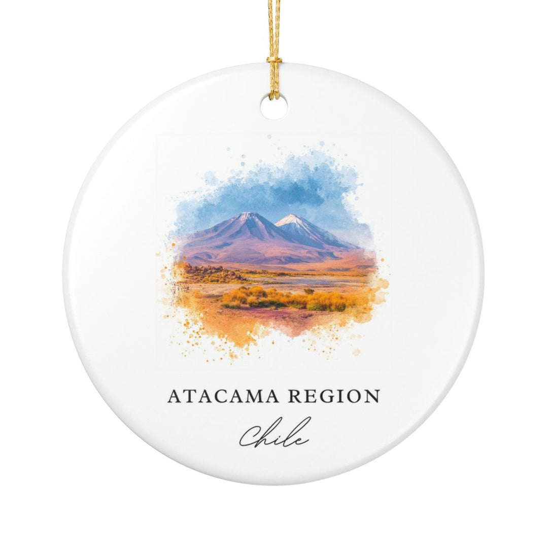 Atacama Region Chile Ornament: Unique Atacama Region Souvenir, Atacama Region Chile Xmas Decor, and Authentic Atacama Region Gift