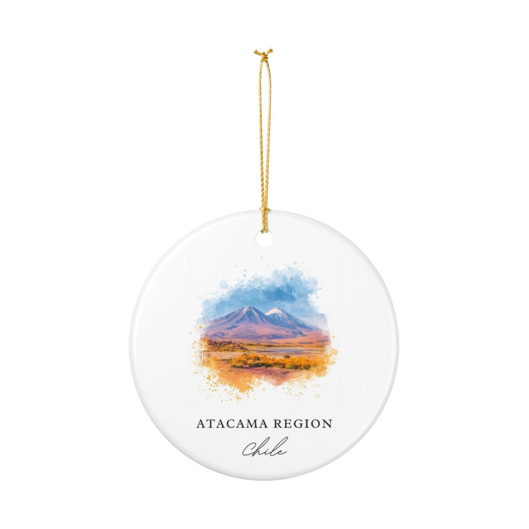 Atacama Region Chile Ornament: Unique Atacama Region Souvenir, Atacama Region Chile Xmas Decor, and Authentic Atacama Region Gift