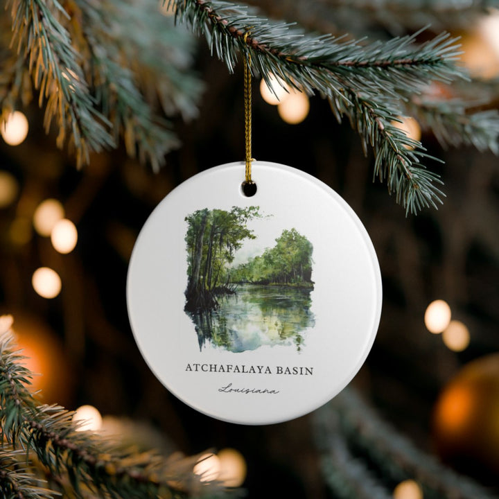 Atchafalaya Basin Ornament: Unique Atchafalaya Basin Souvenir, Atchafalaya Basin Xmas Decor, and Authentic Atchafalaya Basin Gift
