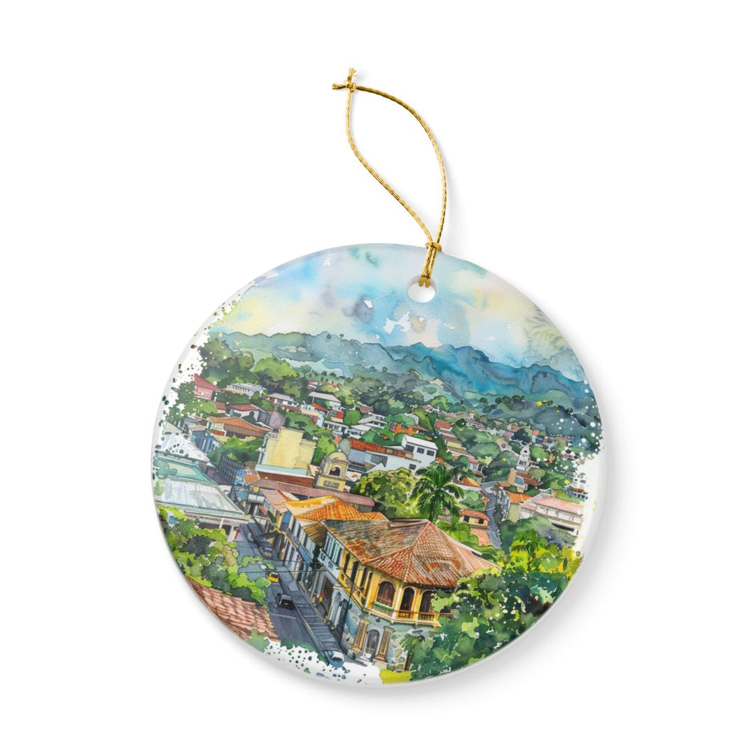Atenas Costa Rica Ornament: Unique Atenas Costa Rica Souvenir, Atenas Costa Rica Xmas Decor, and Authentic Atenas Costa Rica Gift