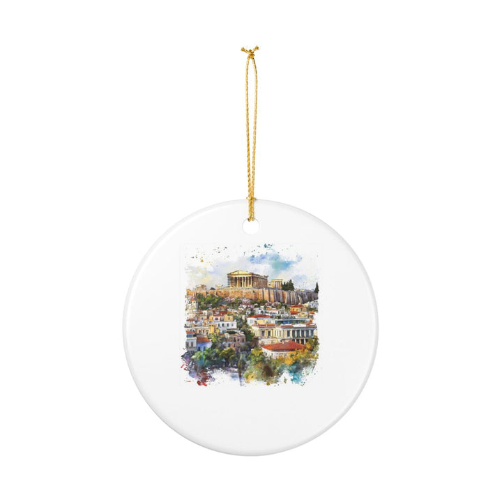 Athens Greece Ornament: Unique Athens Souvenir, Athens Greece Xmas Decor, and Authentic Athens Gift