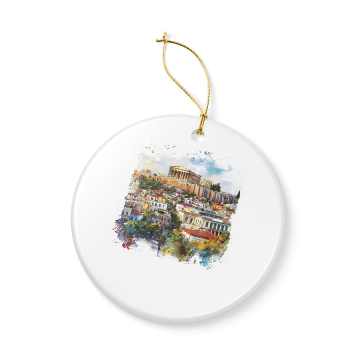 Athens Greece Ornament: Unique Athens Souvenir, Athens Greece Xmas Decor, and Authentic Athens Gift