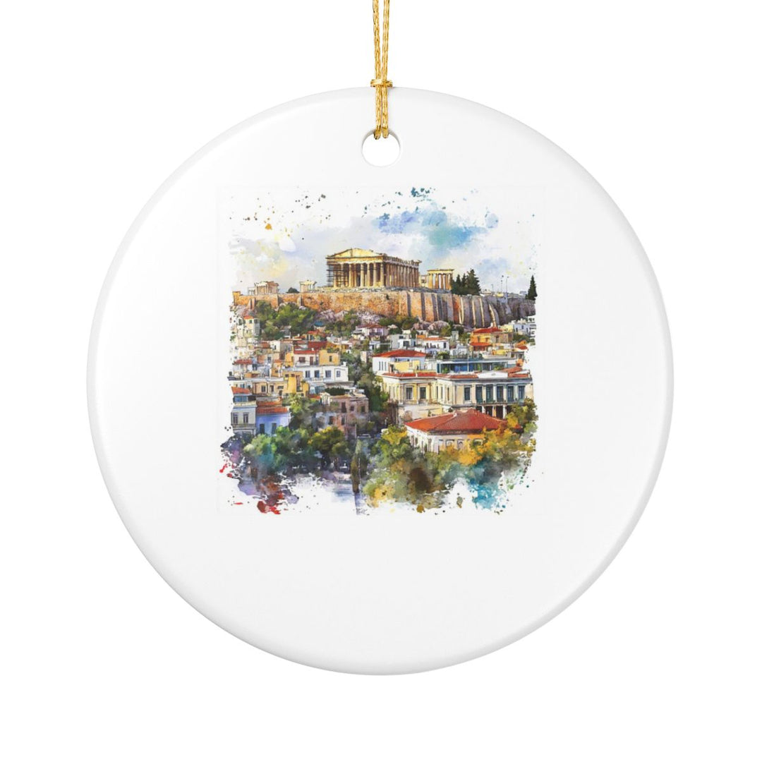 Athens Greece Ornament: Unique Athens Souvenir, Athens Greece Xmas Decor, and Authentic Athens Gift