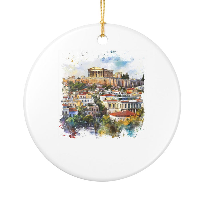 Athens Greece Ornament: Unique Athens Souvenir, Athens Greece Xmas Decor, and Authentic Athens Gift