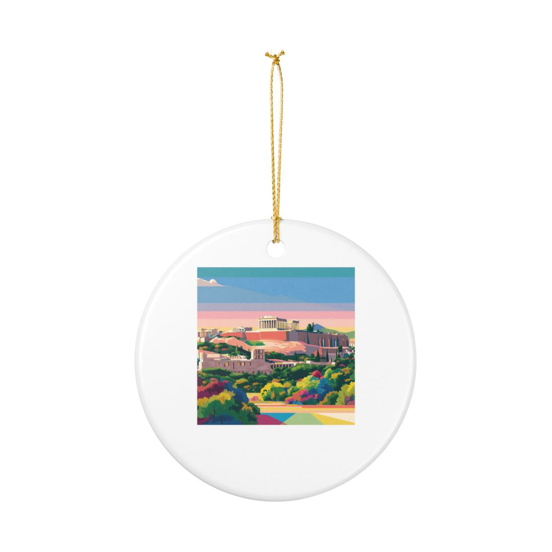 Athens Greece Ornament: Unique Athens Souvenir, Athens Greece Xmas Decor, and Authentic Athens Gift