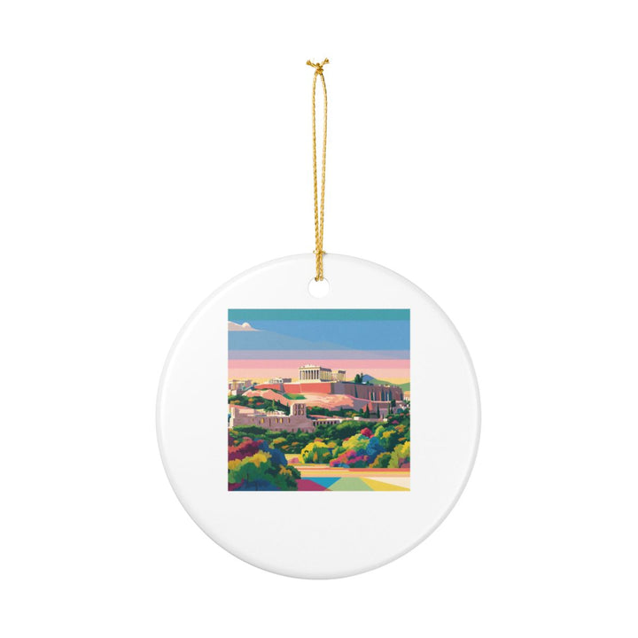 Athens Greece Ornament: Unique Athens Souvenir, Athens Greece Xmas Decor, and Authentic Athens Gift