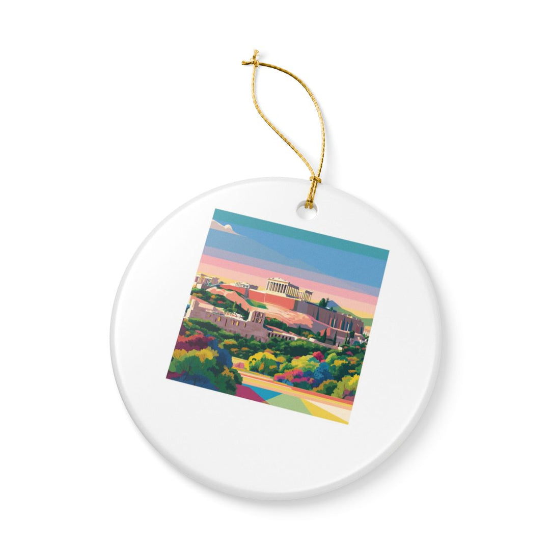 Athens Greece Ornament: Unique Athens Souvenir, Athens Greece Xmas Decor, and Authentic Athens Gift