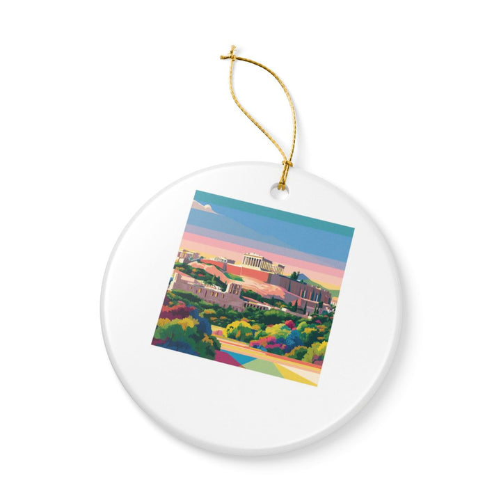 Athens Greece Ornament: Unique Athens Souvenir, Athens Greece Xmas Decor, and Authentic Athens Gift