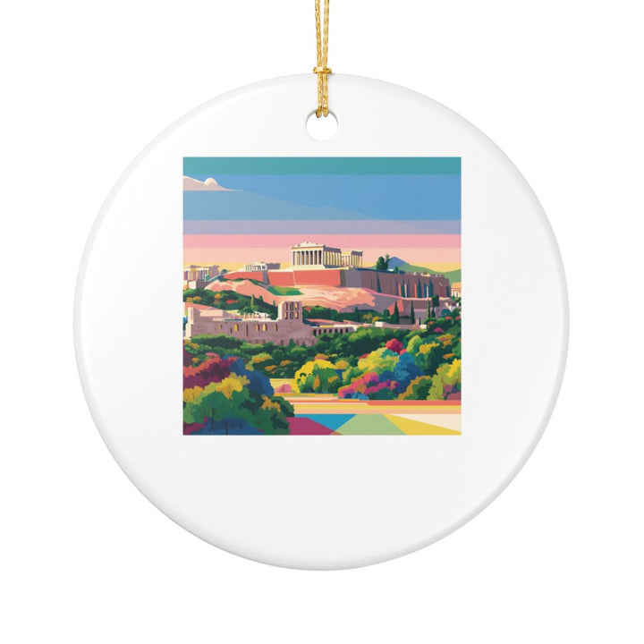 Athens Greece Ornament: Unique Athens Souvenir, Athens Greece Xmas Decor, and Authentic Athens Gift