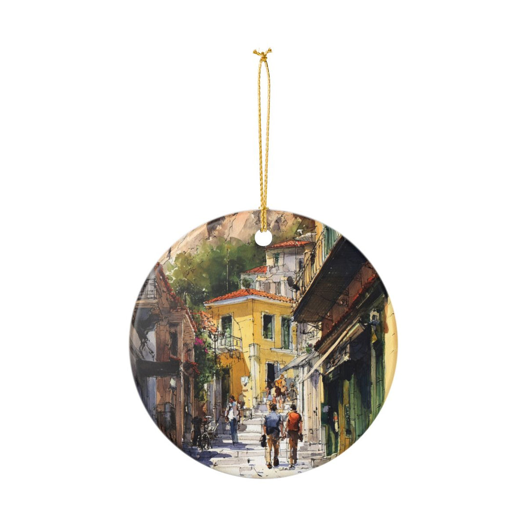 Athens Greece Ornament: Unique Athens Souvenir, Athens Greece Xmas Decor, and Authentic Athens Gift