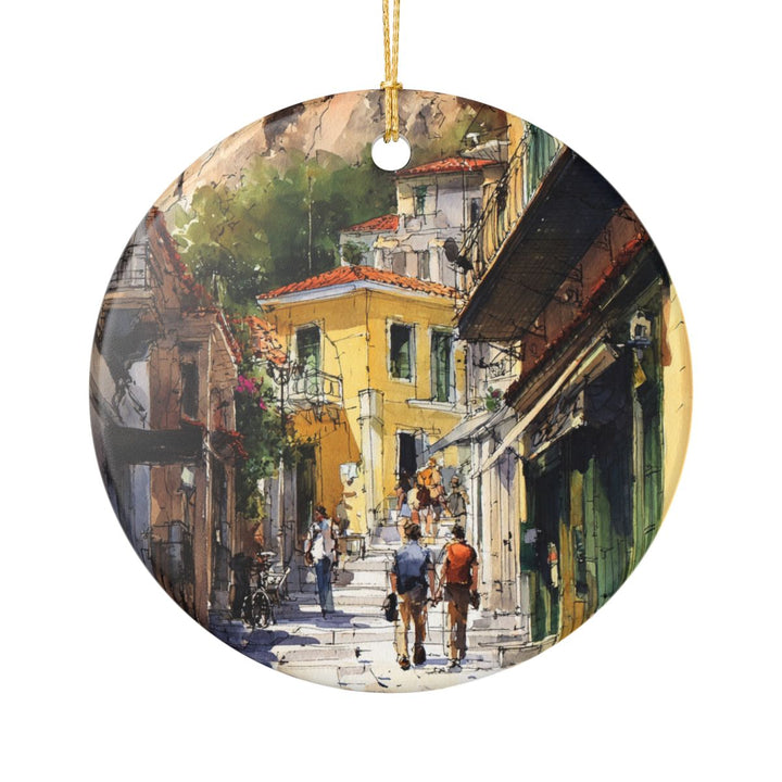 Athens Greece Ornament: Unique Athens Souvenir, Athens Greece Xmas Decor, and Authentic Athens Gift