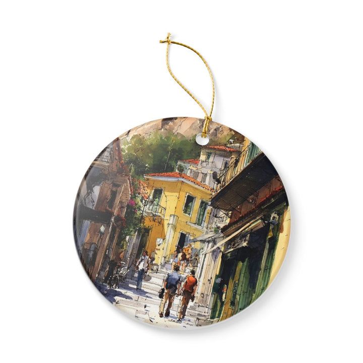 Athens Greece Ornament: Unique Athens Souvenir, Athens Greece Xmas Decor, and Authentic Athens Gift