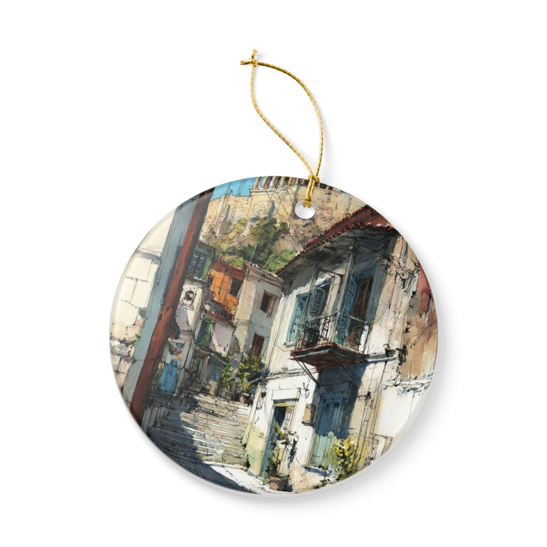 Athens Greece Ornament: Unique Athens Souvenir, Athens Greece Xmas Decor, and Authentic Athens Gift