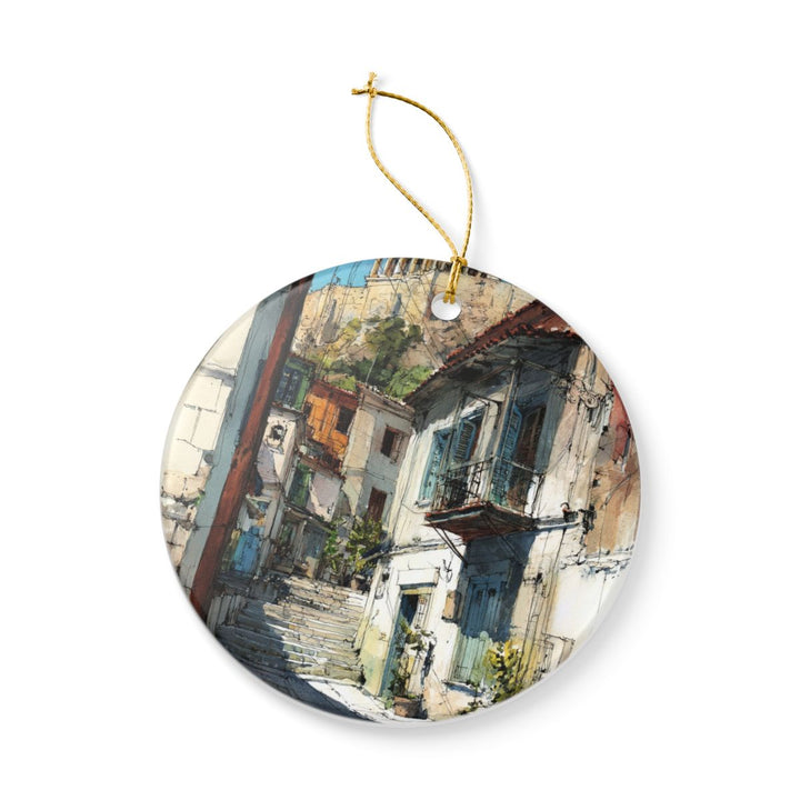 Athens Greece Ornament: Unique Athens Souvenir, Athens Greece Xmas Decor, and Authentic Athens Gift