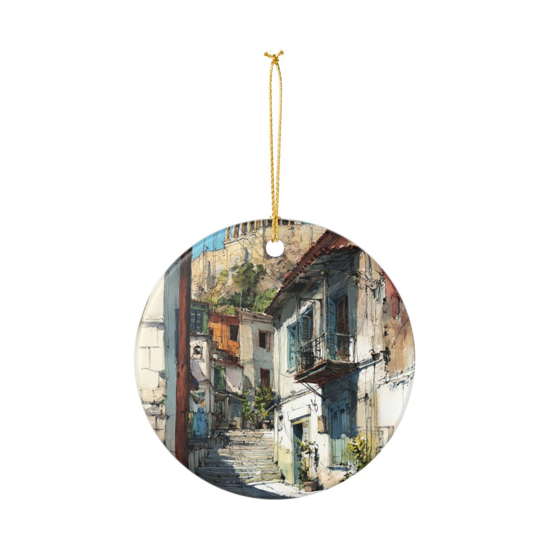 Athens Greece Ornament: Unique Athens Souvenir, Athens Greece Xmas Decor, and Authentic Athens Gift