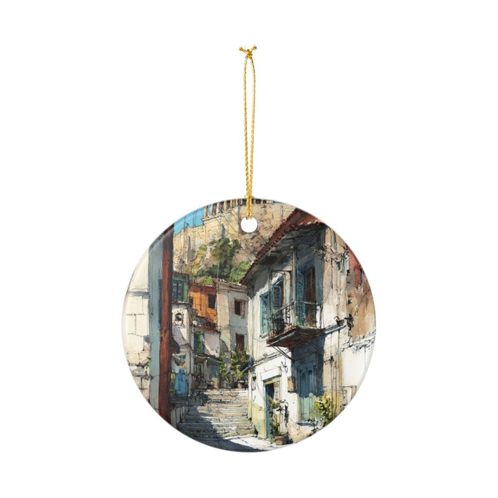 Athens Greece Ornament: Unique Athens Souvenir, Athens Greece Xmas Decor, and Authentic Athens Gift