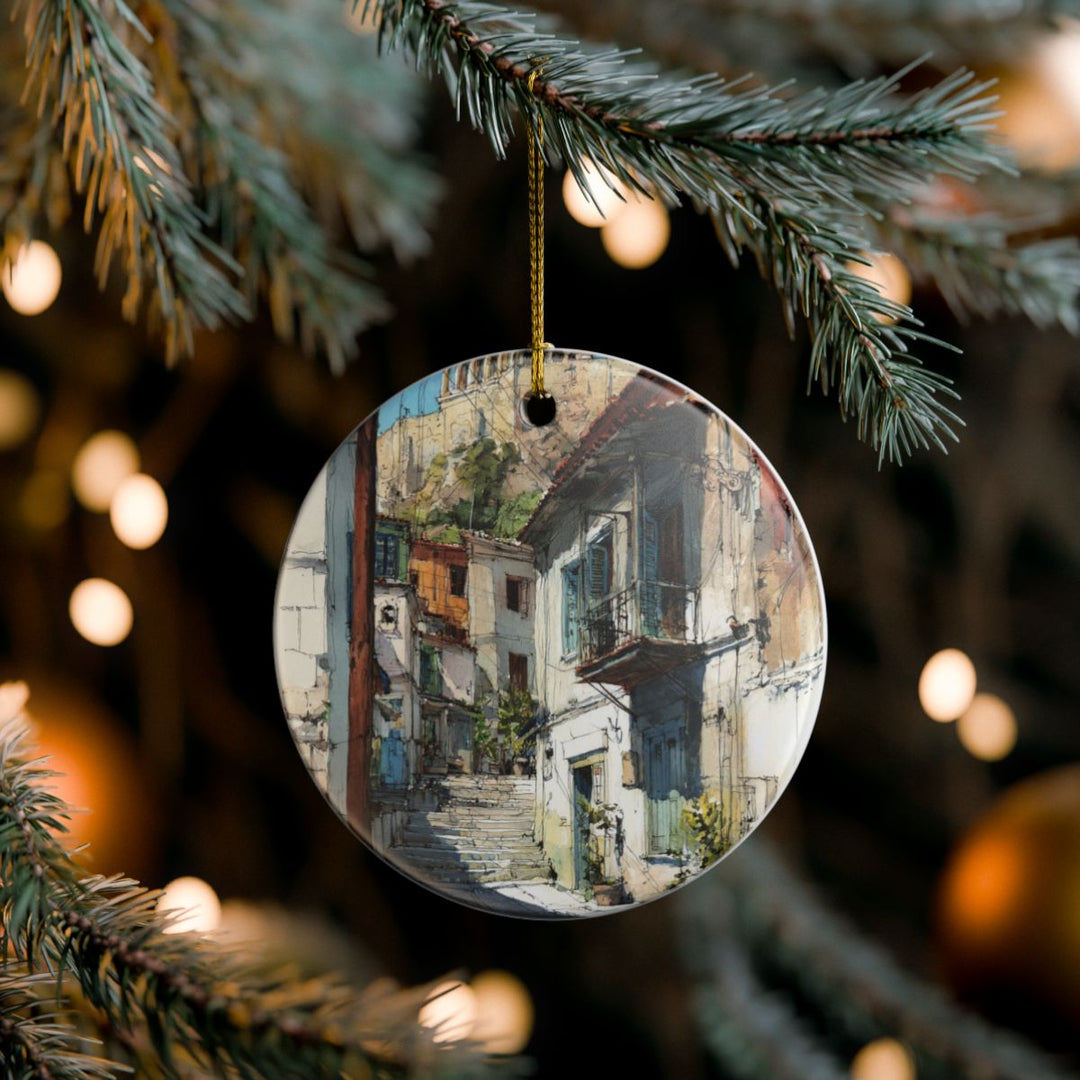 Athens Greece Ornament: Unique Athens Souvenir, Athens Greece Xmas Decor, and Authentic Athens Gift