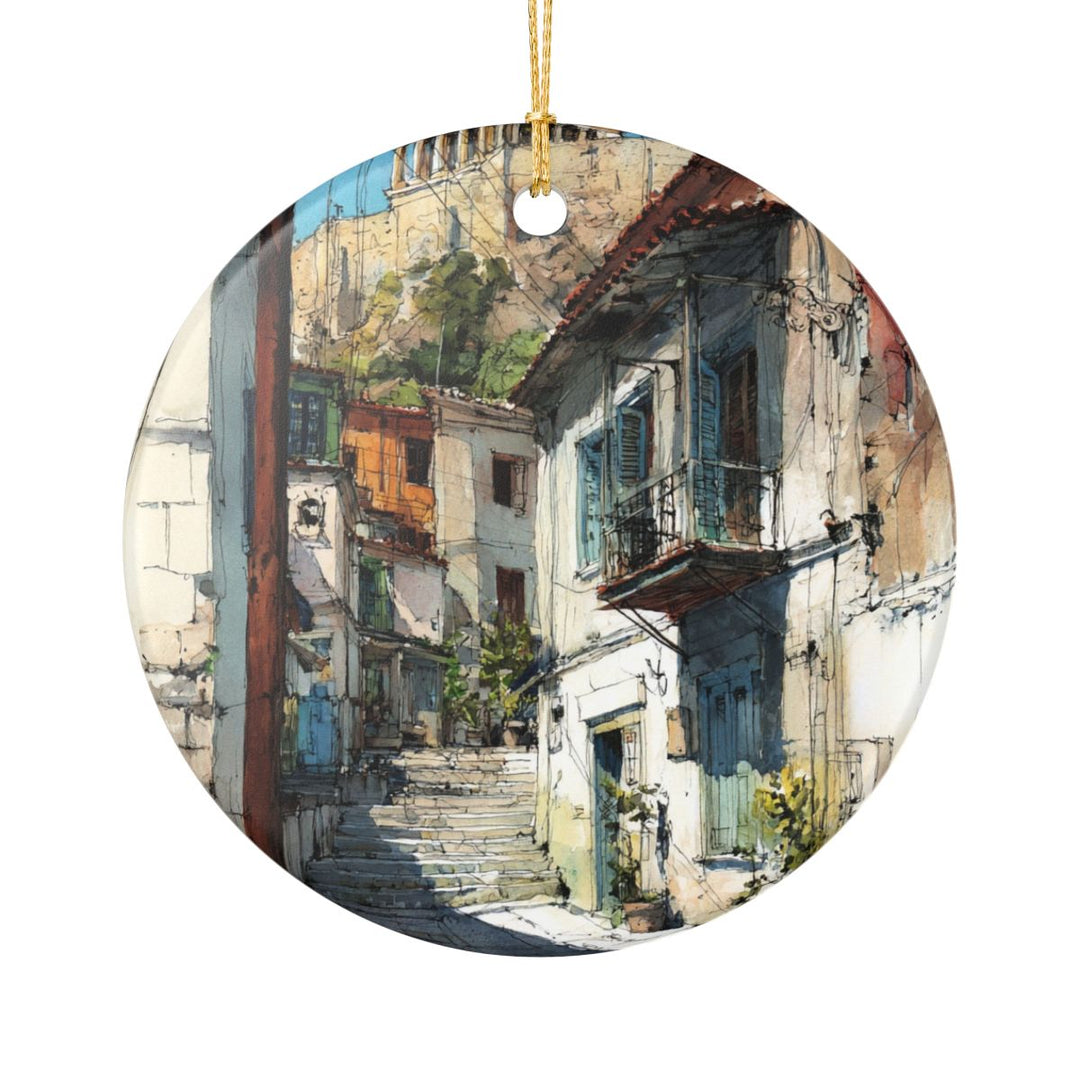Athens Greece Ornament: Unique Athens Souvenir, Athens Greece Xmas Decor, and Authentic Athens Gift