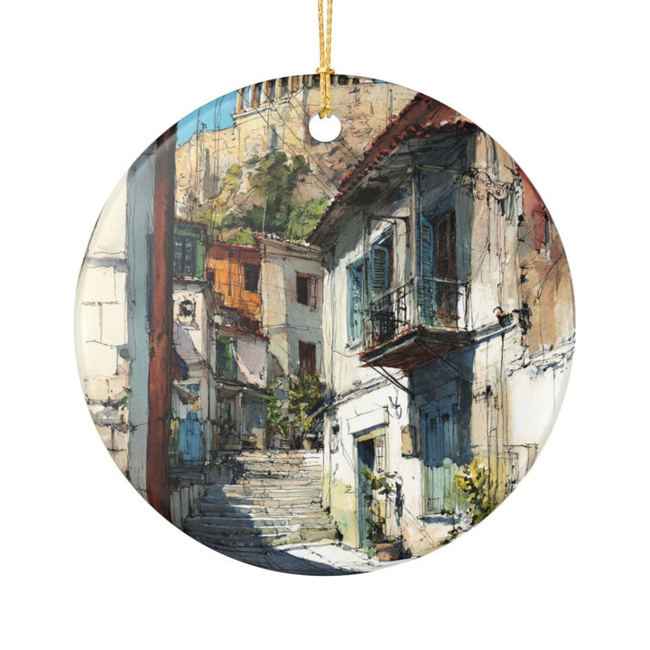 Athens Greece Ornament: Unique Athens Souvenir, Athens Greece Xmas Decor, and Authentic Athens Gift