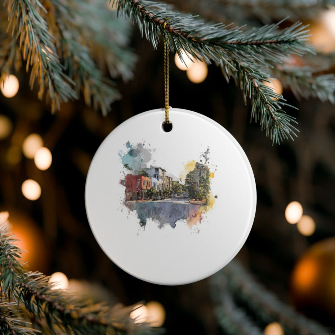 Athens Georgia Ornament: Unique Athens Souvenir, Athens Georgia Xmas Decor, and Authentic Athens Gift
