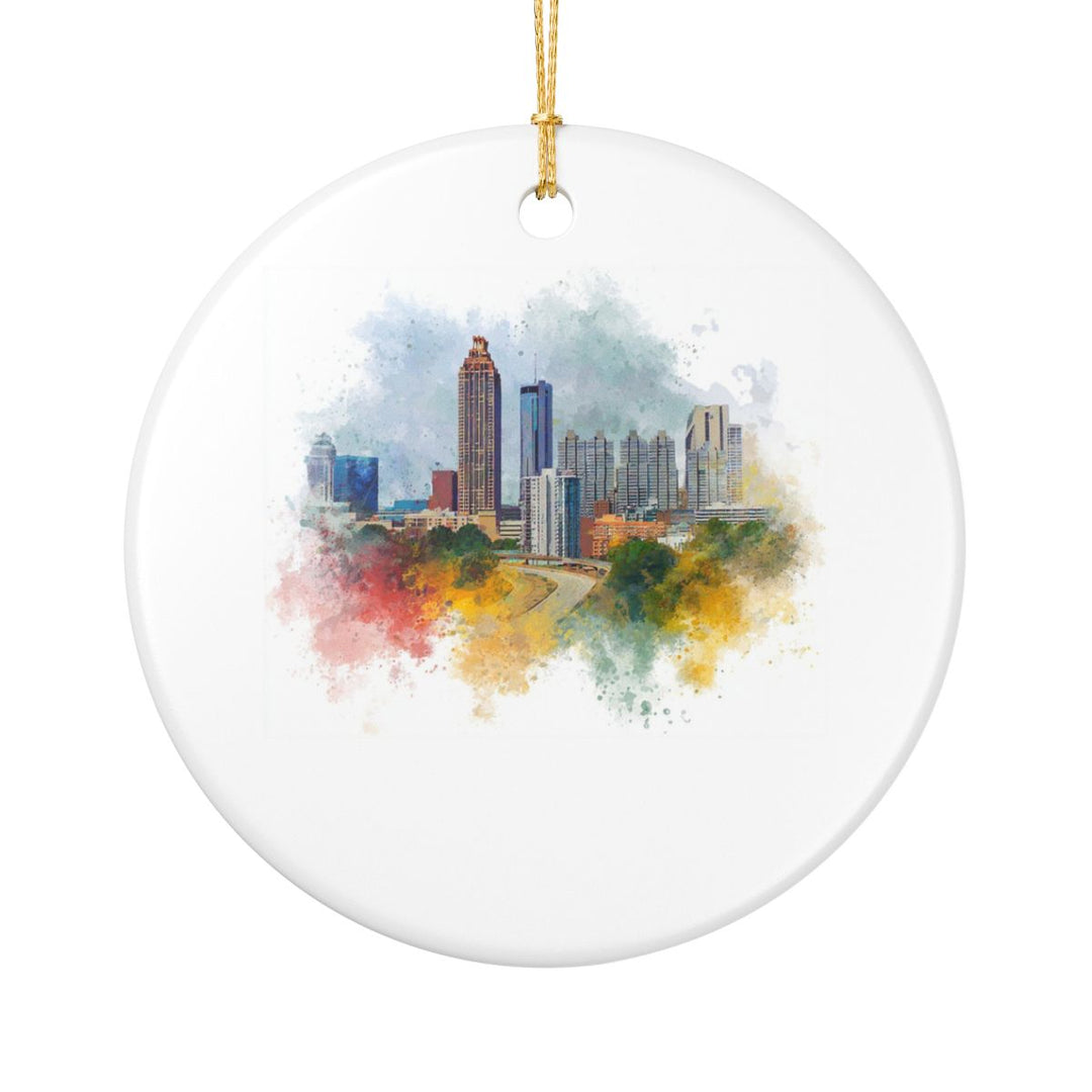 Atlanta Georgia Ornament: Unique Atlanta Souvenir, Atlanta Georgia Xmas Decor, and Authentic Atlanta Gift