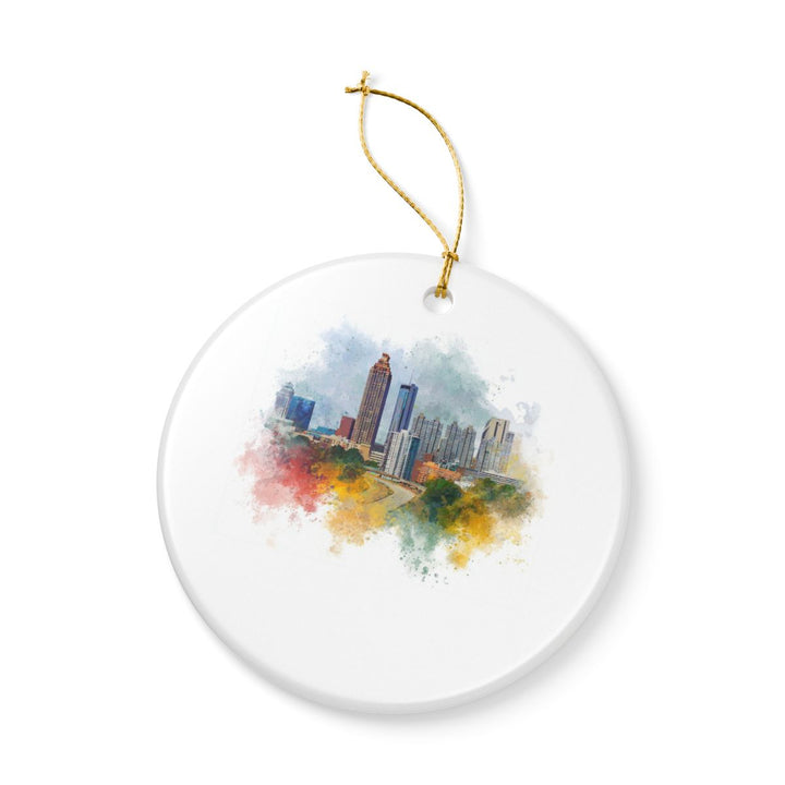 Atlanta Georgia Ornament: Unique Atlanta Souvenir, Atlanta Georgia Xmas Decor, and Authentic Atlanta Gift