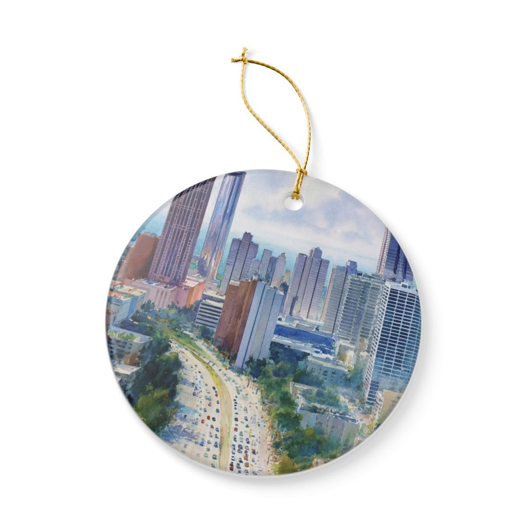 Atlanta Georgia Ornament: Unique Atlanta Souvenir, Atlanta Georgia Xmas Decor, and Authentic Atlanta Gift