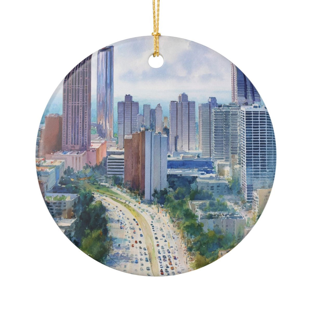 Atlanta Georgia Ornament: Unique Atlanta Souvenir, Atlanta Georgia Xmas Decor, and Authentic Atlanta Gift