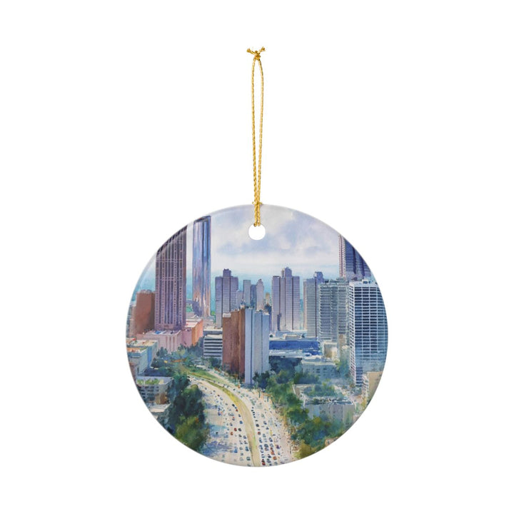 Atlanta Georgia Ornament: Unique Atlanta Souvenir, Atlanta Georgia Xmas Decor, and Authentic Atlanta Gift