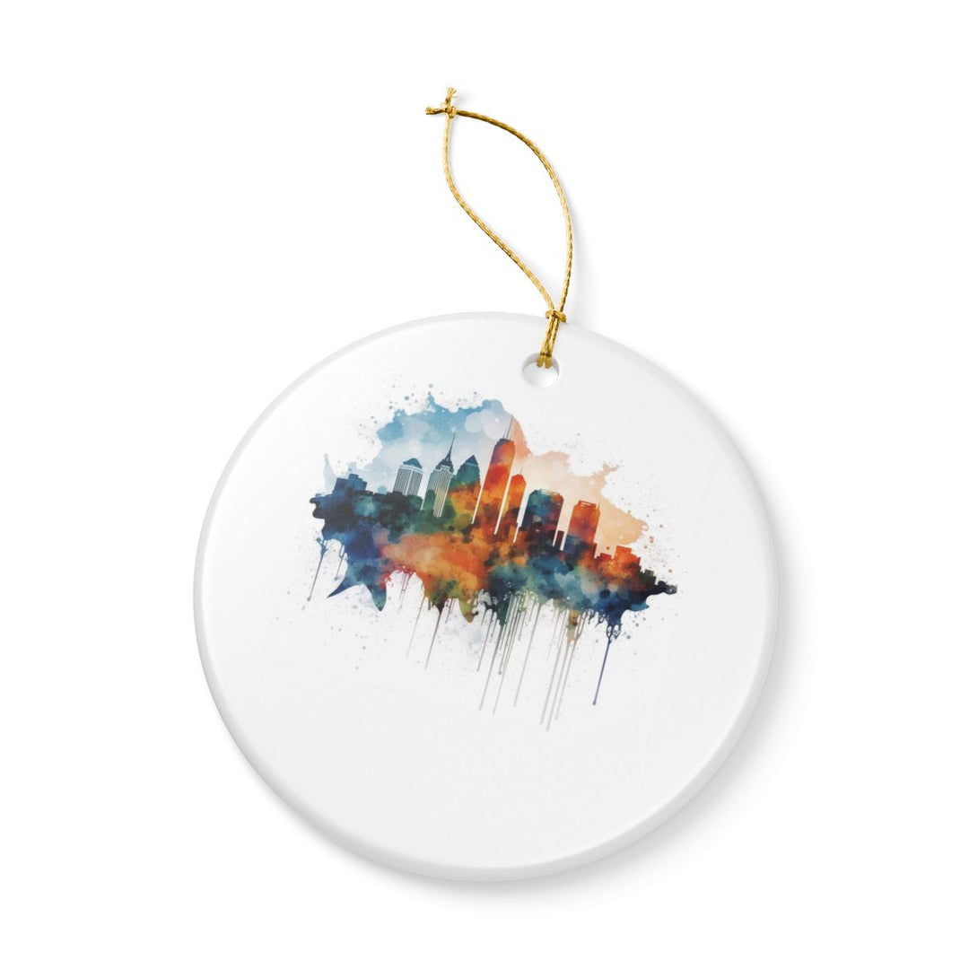 Atlanta Georgia Ornament: Unique Atlanta Souvenir, Atlanta Georgia Xmas Decor, and Authentic Atlanta Gift