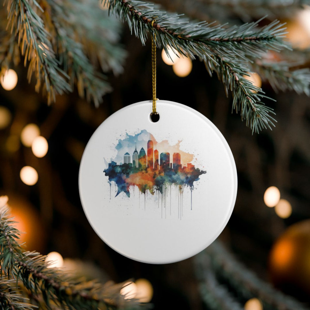 Atlanta Georgia Ornament: Unique Atlanta Souvenir, Atlanta Georgia Xmas Decor, and Authentic Atlanta Gift