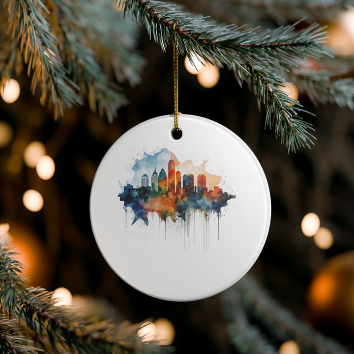 Atlanta Georgia Ornament: Unique Atlanta Souvenir, Atlanta Georgia Xmas Decor, and Authentic Atlanta Gift