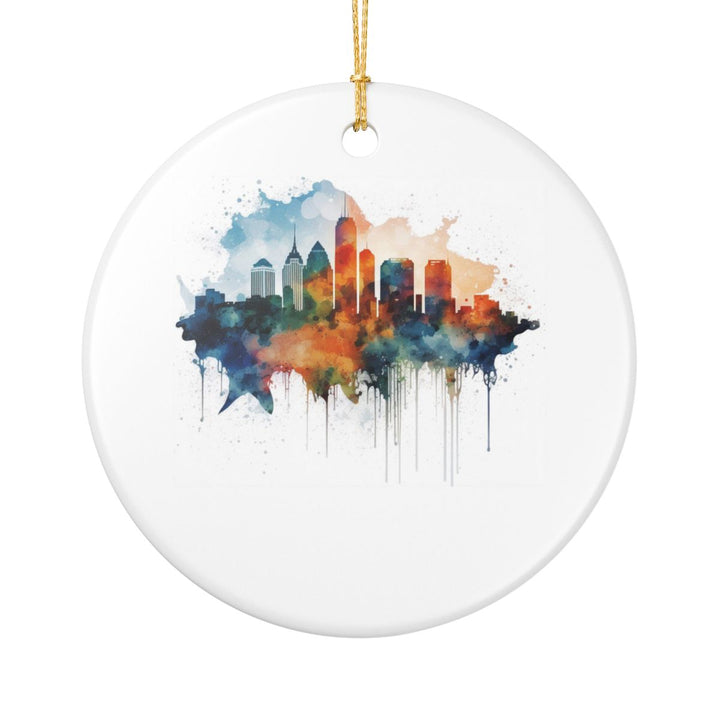 Atlanta Georgia Ornament: Unique Atlanta Souvenir, Atlanta Georgia Xmas Decor, and Authentic Atlanta Gift