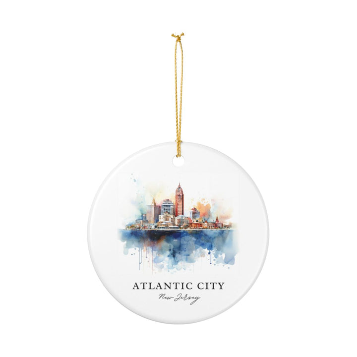 Atlantic City New Jersey Ornament: Unique Atlantic City Souvenir, Atlantic City New Jersey Xmas Decor, and Authentic Atlantic City Gift