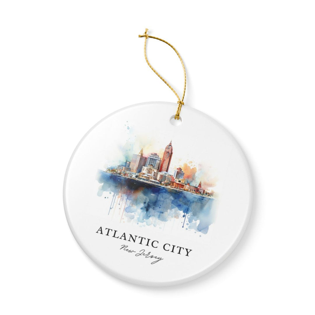 Atlantic City New Jersey Ornament: Unique Atlantic City Souvenir, Atlantic City New Jersey Xmas Decor, and Authentic Atlantic City Gift