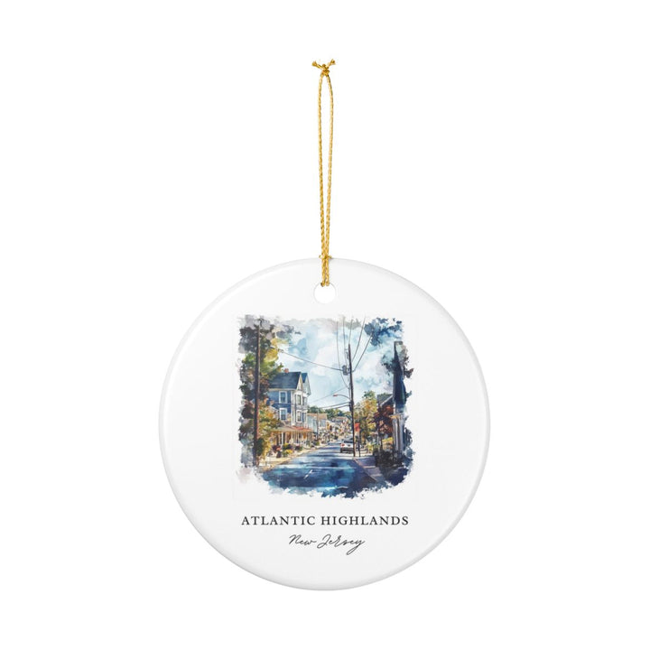 Atlantic Highlands New Jersey Ornament: Unique Atlantic Highlands Souvenir, Atlantic Highlands New Jersey Xmas Decor, and Authentic Atlantic Highlands Gift