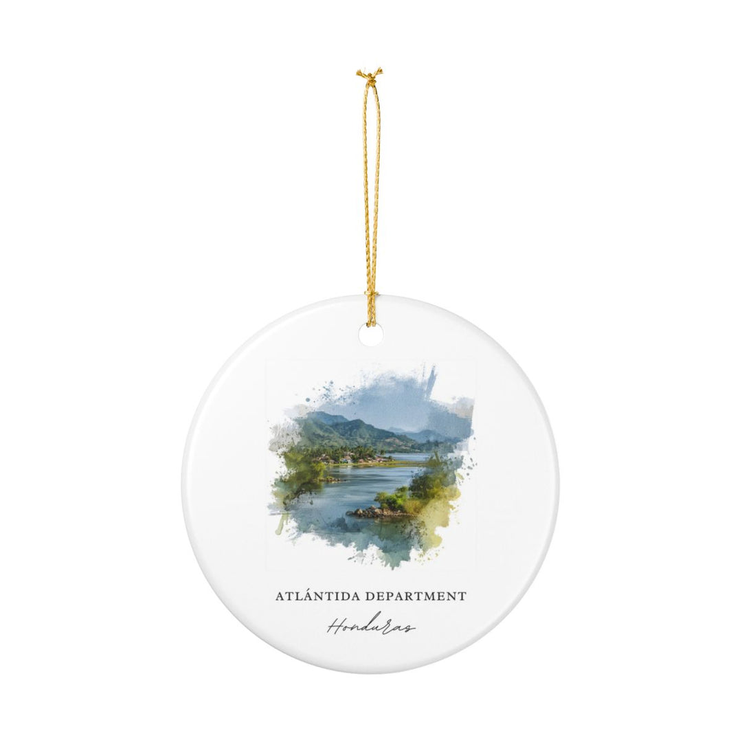 Atlántida Honduras Ornament: Unique Atlántida Honduras Souvenir, Atlántida Honduras Xmas Decor, and Authentic Atlántida Honduras Gift