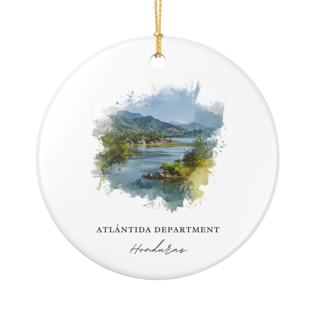 Atlántida Honduras Ornament: Unique Atlántida Honduras Souvenir, Atlántida Honduras Xmas Decor, and Authentic Atlántida Honduras Gift
