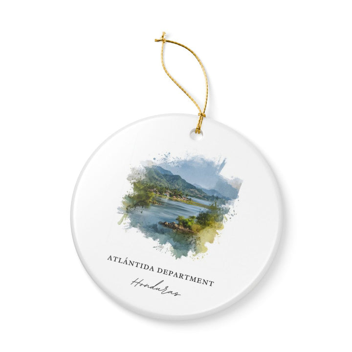 Atlántida Honduras Ornament: Unique Atlántida Honduras Souvenir, Atlántida Honduras Xmas Decor, and Authentic Atlántida Honduras Gift