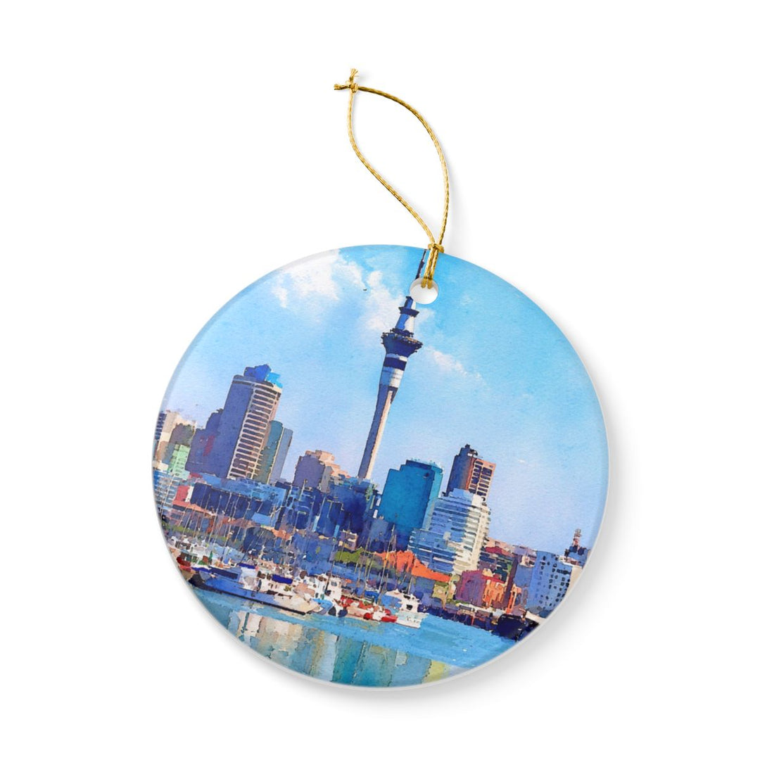 Auckland New Zealand Ornament: Unique Auckland Souvenir, Auckland New Zealand Xmas Decor, and Authentic Auckland Gift
