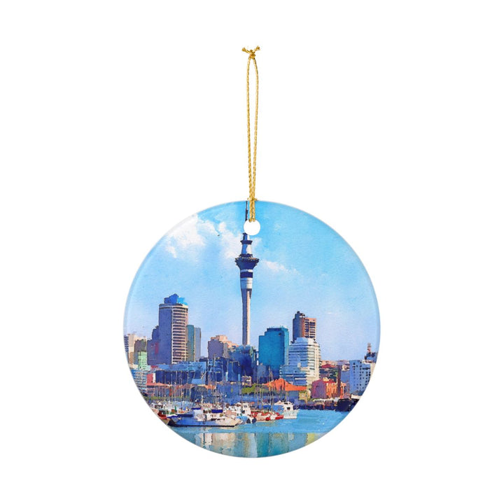 Auckland New Zealand Ornament: Unique Auckland Souvenir, Auckland New Zealand Xmas Decor, and Authentic Auckland Gift