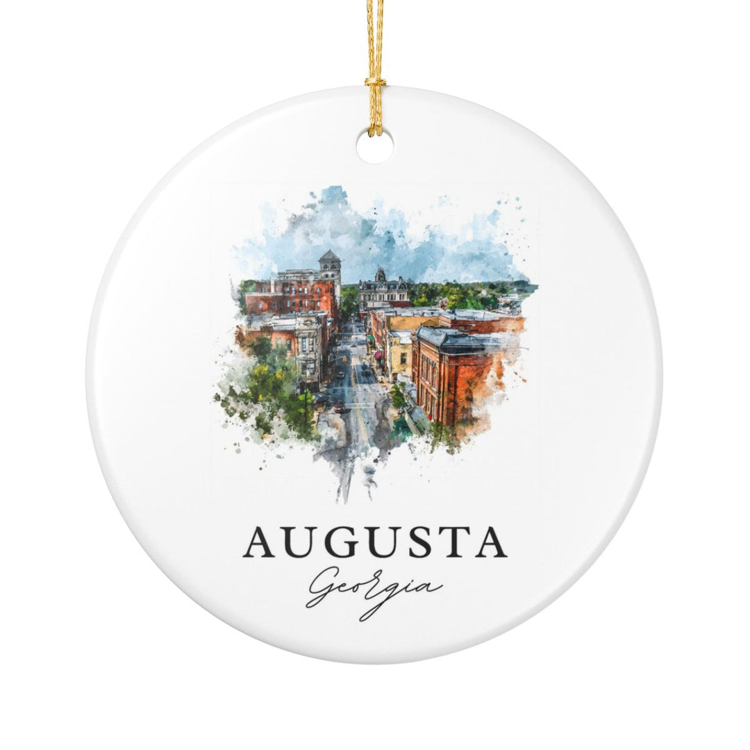 Augusta Georgia Ornament: Unique Augusta Georgia Souvenir, Augusta Georgia Xmas Decor, and Authentic Augusta Georgia Gift