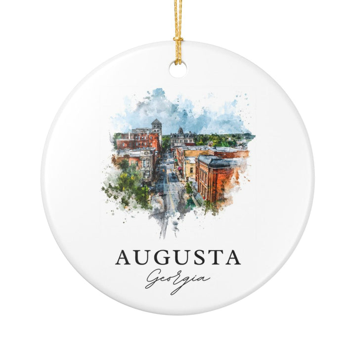 Augusta Georgia Ornament: Unique Augusta Georgia Souvenir, Augusta Georgia Xmas Decor, and Authentic Augusta Georgia Gift