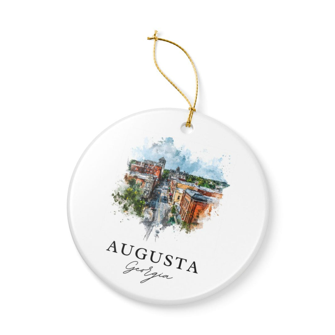 Augusta Georgia Ornament: Unique Augusta Georgia Souvenir, Augusta Georgia Xmas Decor, and Authentic Augusta Georgia Gift