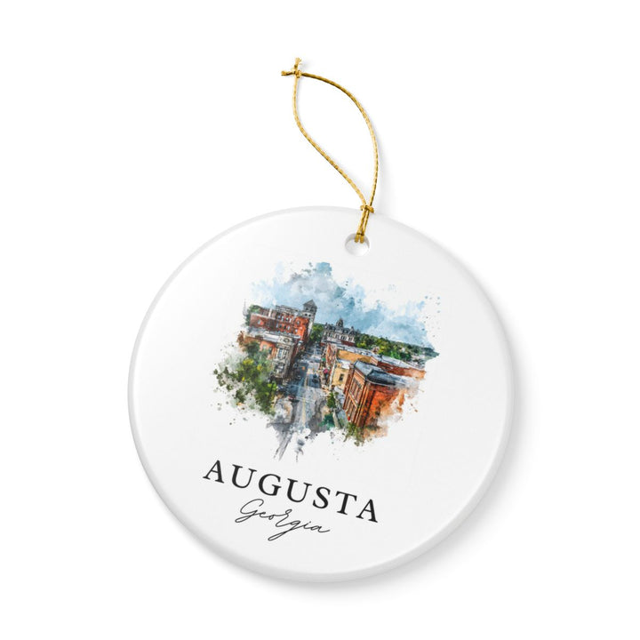 Augusta Georgia Ornament: Unique Augusta Georgia Souvenir, Augusta Georgia Xmas Decor, and Authentic Augusta Georgia Gift