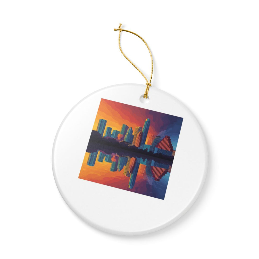 Austin Texas Ornament: Unique Austin Souvenir, Austin Texas Xmas Decor, and Authentic Austin Gift