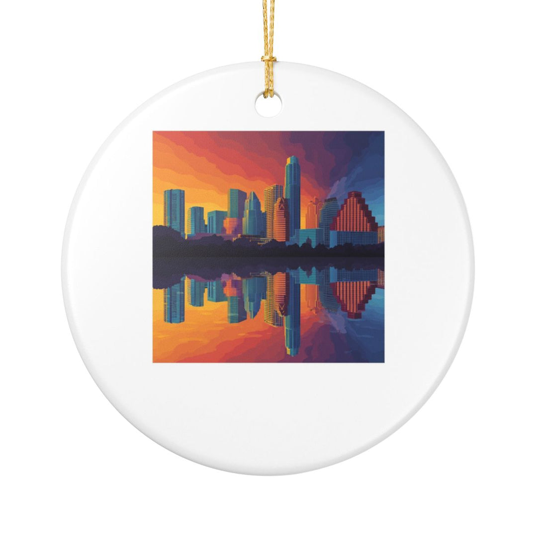 Austin Texas Ornament: Unique Austin Souvenir, Austin Texas Xmas Decor, and Authentic Austin Gift