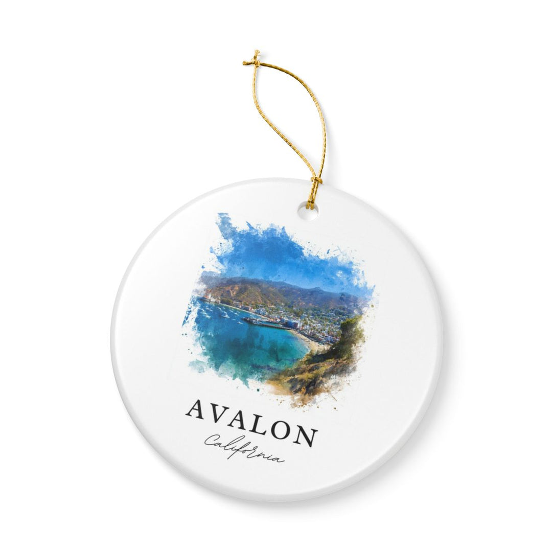 Avalon California Ornament: Unique Avalon Souvenir, Avalon California Xmas Decor, and Authentic Avalon Gift