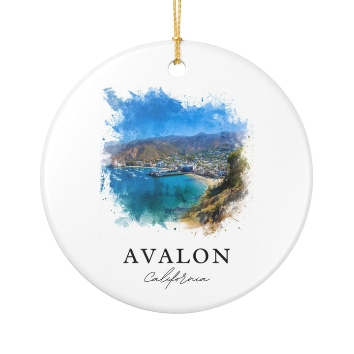 Avalon California Ornament: Unique Avalon Souvenir, Avalon California Xmas Decor, and Authentic Avalon Gift